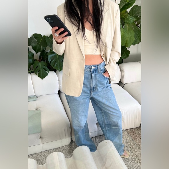 OAK + FORT Cream Blazer - Picture 11 of 15